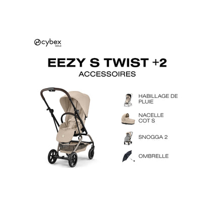 Cybex Poussette Eezy S Twist+2 Almond Beige