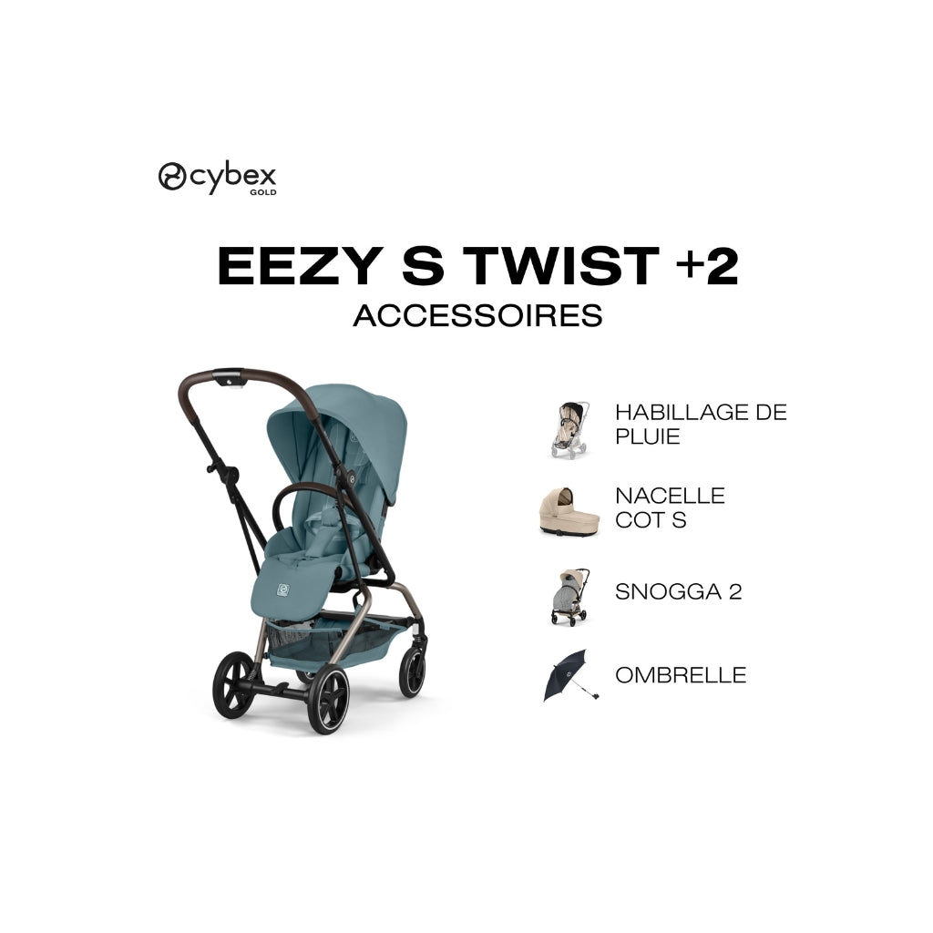 Cybex Kinderwagen Eezy S Twist+2 Stormy Blue