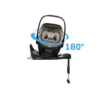 Maxi-Cosi 3-en-1 Poussette Fame Sapphire Sand + Nacelle + Coral Slide Sapphire Sand + Base Familyfix Slide Pro