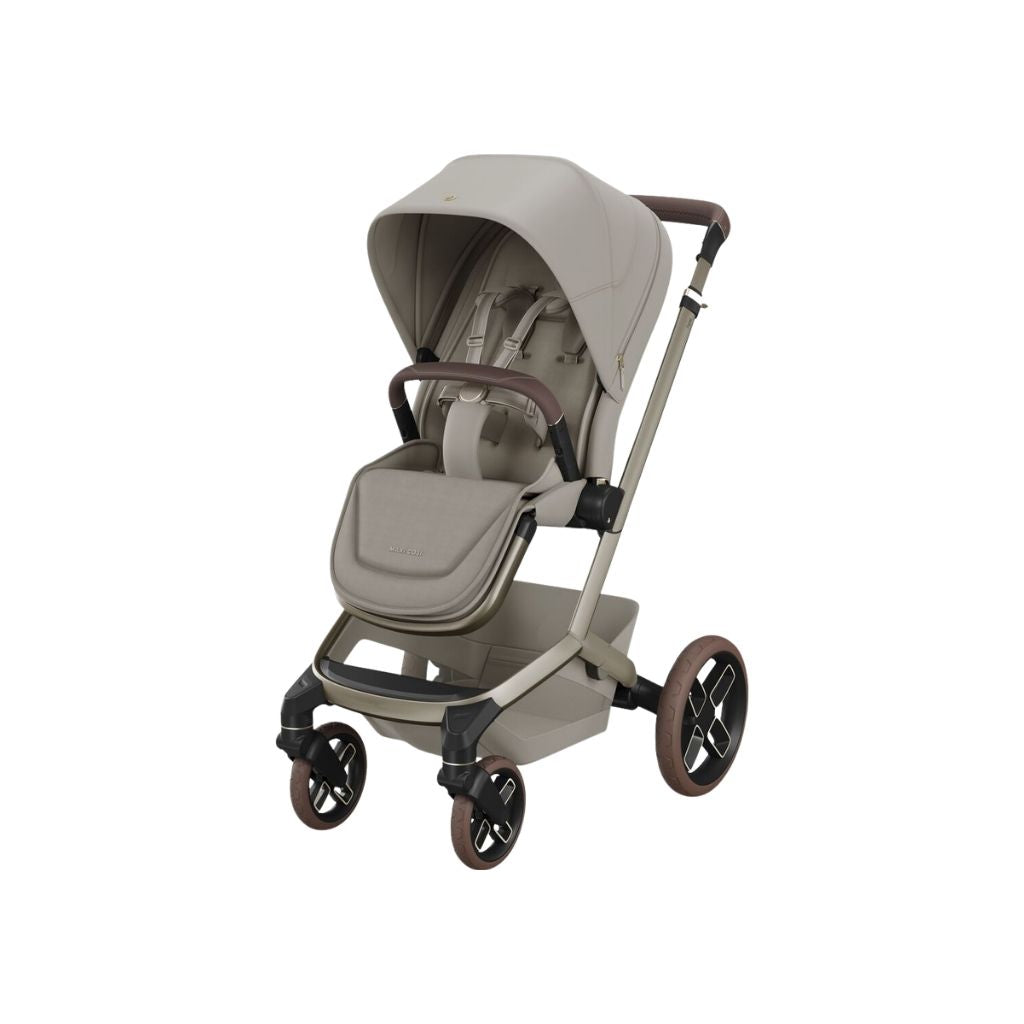 Maxi-Cosi 3-en-1 Poussette Fame Sapphire Sand + Nacelle + Pebble Slide Pro Sapphire Sand + Base Familyfix Slide Pro