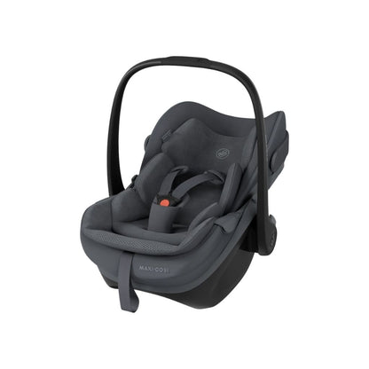 Maxi-Cosi 3-en-1 Poussette Fame Moon Graphite + Nacelle + Pebble Slide Pro Moon Graphite + Base Familyfix Slide Pro