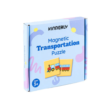 Kinderly Magnetische Puzzel Transport – 40 Stuks