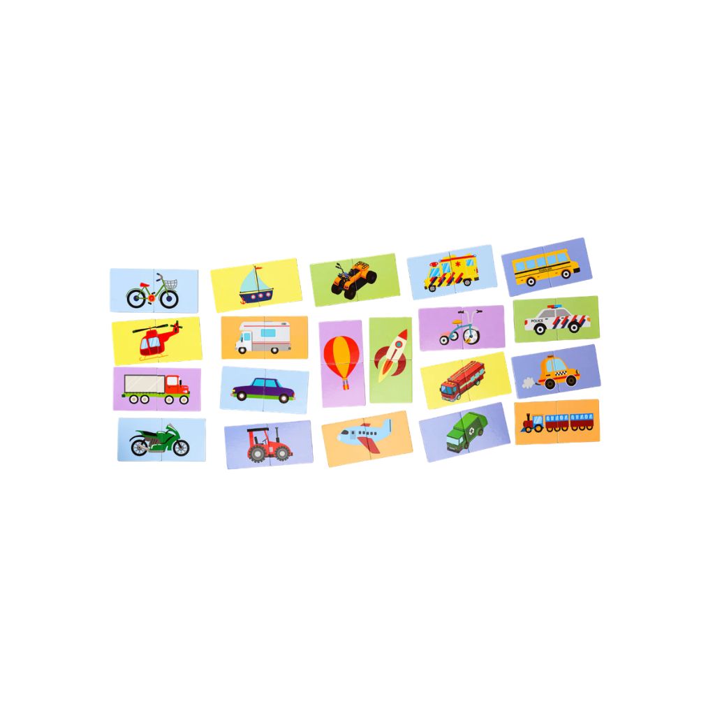 Kinderly Magnetische Puzzel Transport – 40 Stuks