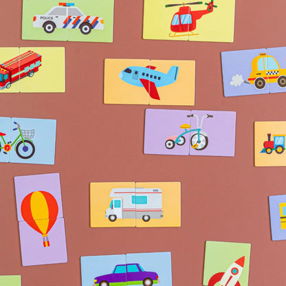 Kinderly Magnetische Puzzel Transport – 40 Stuks