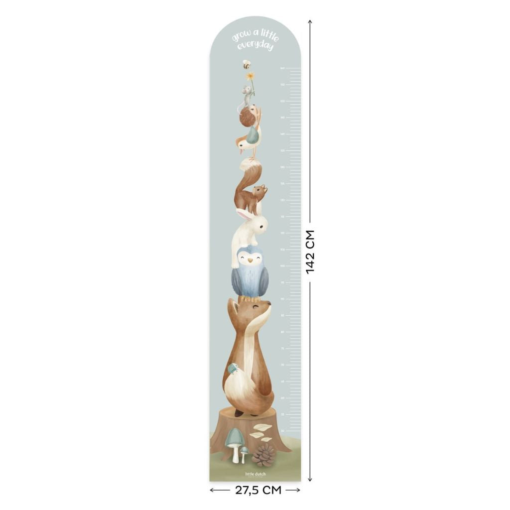 Little Dutch Muursticker Groeimeter Forest Friends