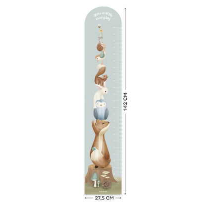 Little Dutch Muursticker Groeimeter Forest Friends