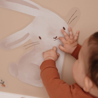Little Dutch Sticker mural Newborn Naturals Baby Bunny A4 - 3 pièces