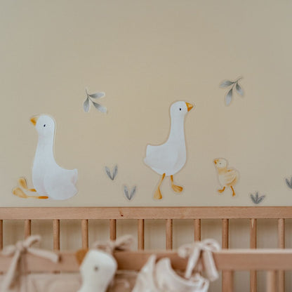 Little Dutch Sticker mural Newborn Naturals Little Goose A4 - 3 pièces