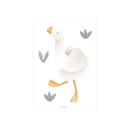 Little Dutch Sticker mural Newborn Naturals Little Goose A4 - 3 pièces