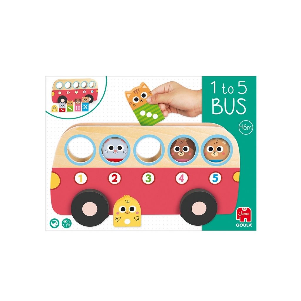 Jumbo Houten Telspeelgoed Goula Bus 1 Tot 5