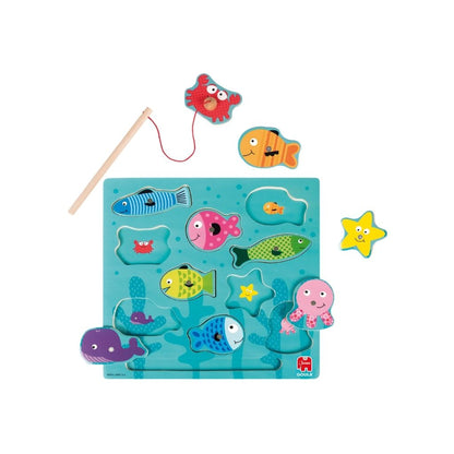 Jumbo  Puzzle Magnétique Goula Poissons - 10 Pièces