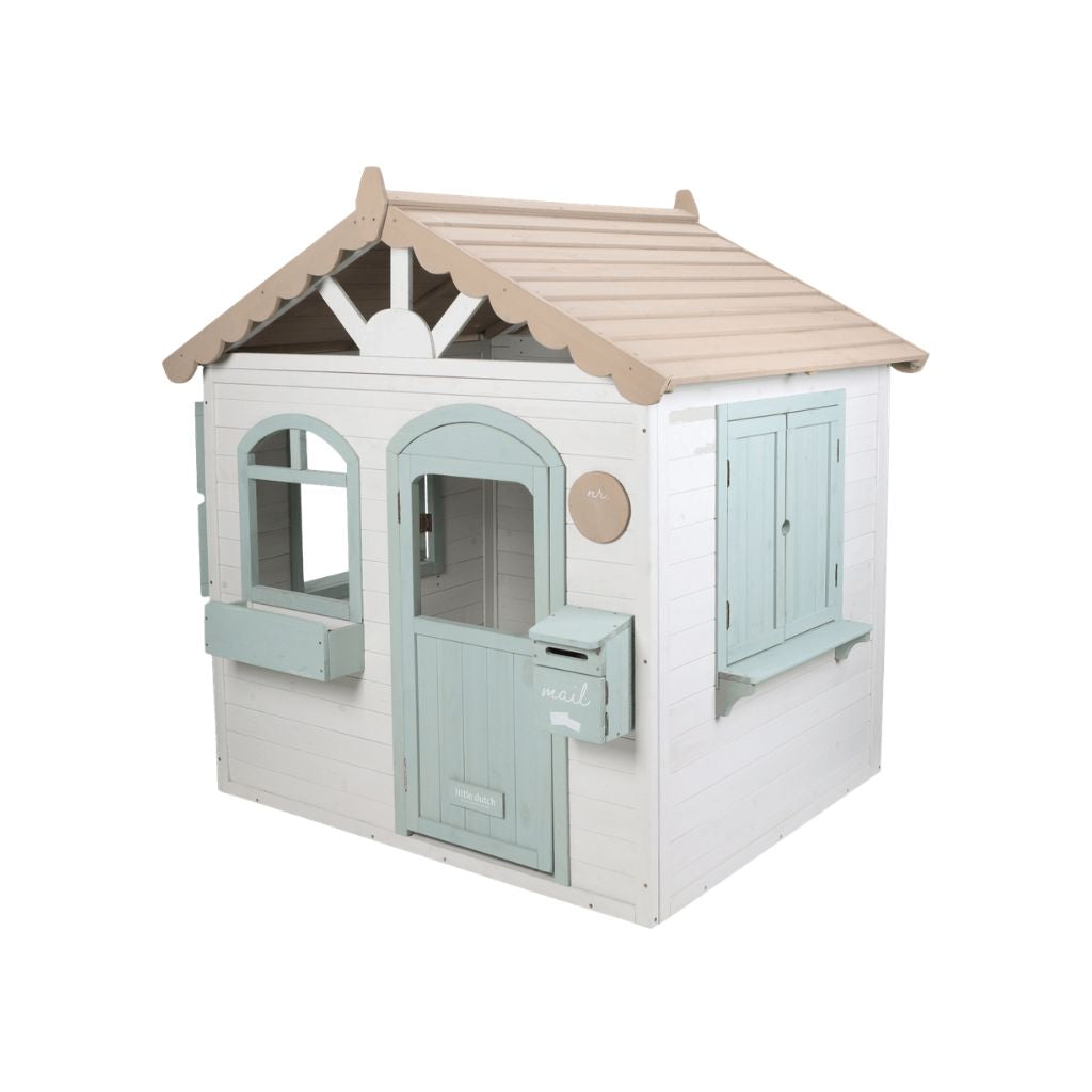 Little Dutch Maisonnette De Jeu d'extérieur En Bois Blanche