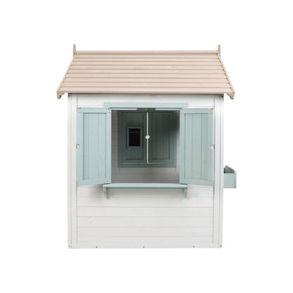 Little Dutch Maisonnette De Jeu d'extérieur En Bois Blanche