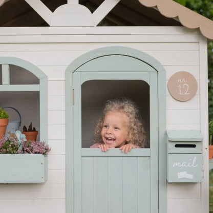 Little Dutch Maisonnette De Jeu d'extérieur En Bois Blanche