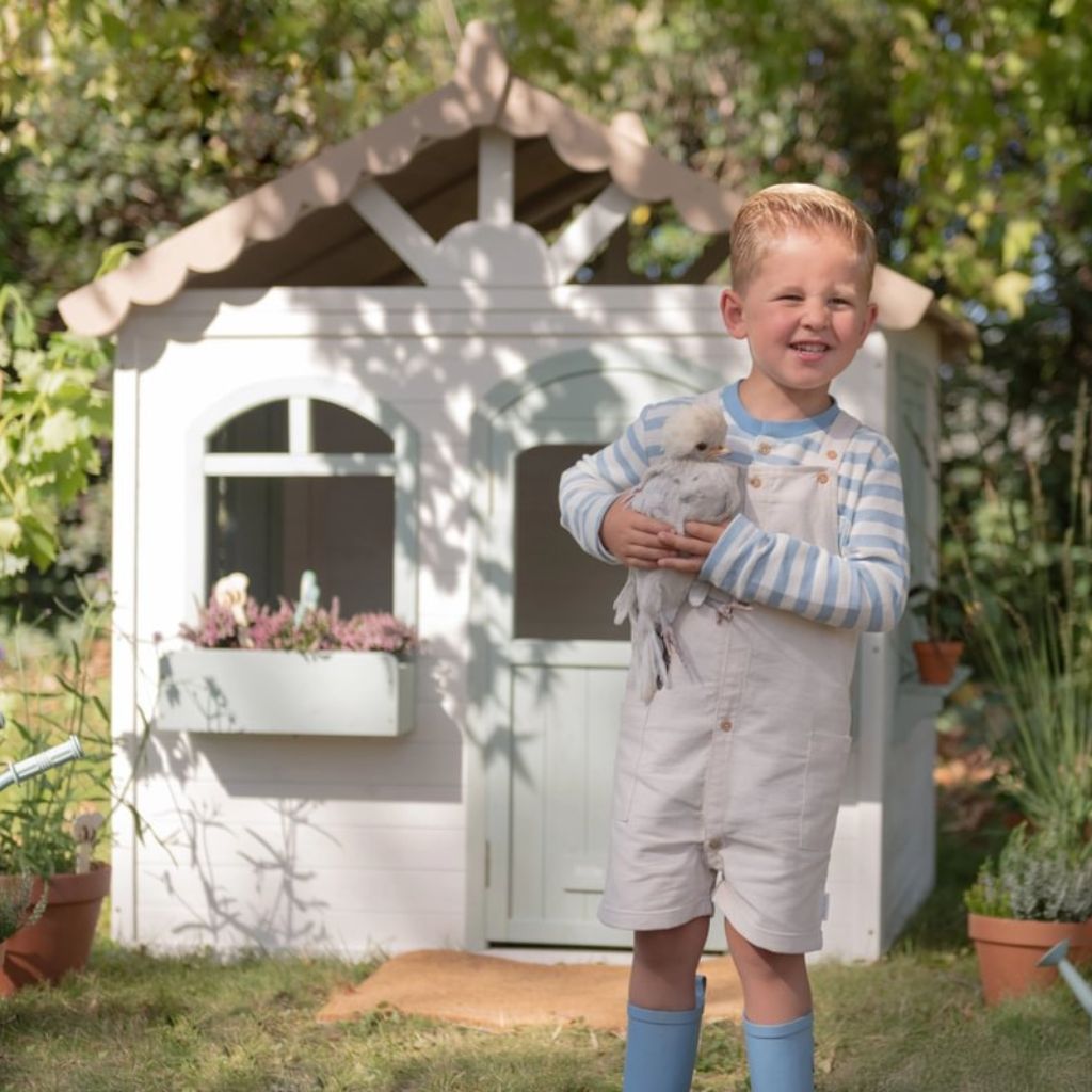 Little Dutch Maisonnette De Jeu d'extérieur En Bois Blanche