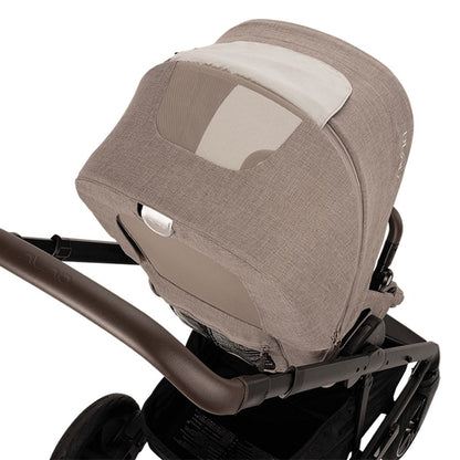 Nuna Poussette 3 en 1 Mixx Next Cedar + Nacelle Cedar + Siège-auto portable Groupe 0+ Pipa Urbn Caviar