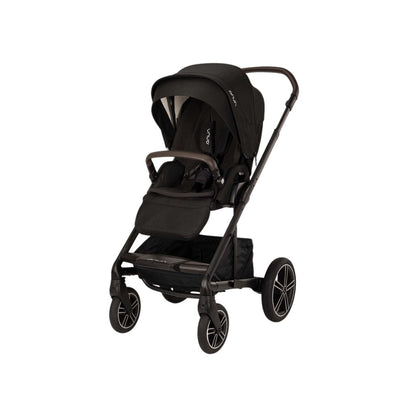 Nuna 3-in-1 Kinderwagen Mixx Next Caviar-Chocolate + Draagmand Caviar + Draagbare autostoel Groep 0+ Pipa Urbn Caviar