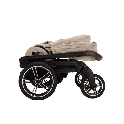 Nuna Poussette 3 en 1 Mixx Next Biscotti + Nacelle Biscotti + Siège-auto portable Groupe 0+ Pipa Urbn Caviar
