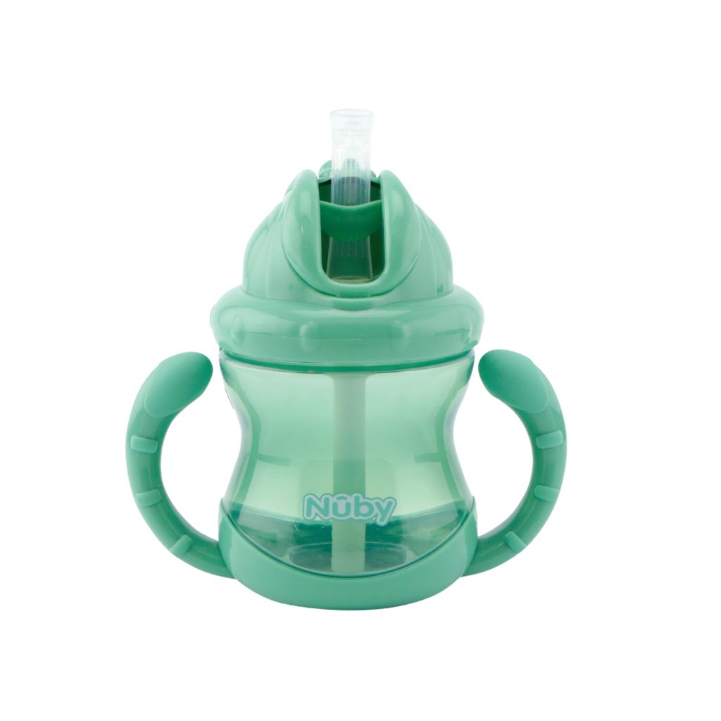 Nûby Oefenbeker Met Rietje Flip-It Mystery Kleur / Design 240 ml - 1 Stuk