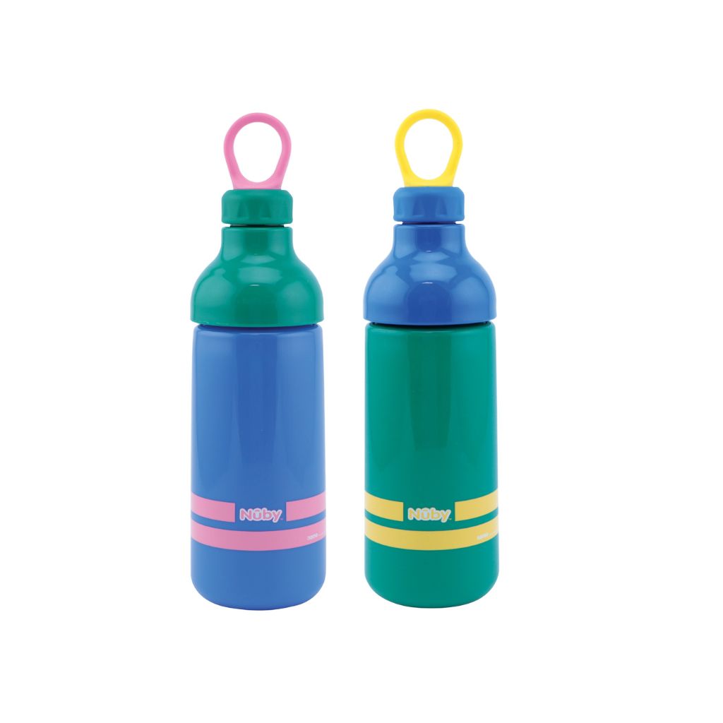 Nûby Drinkfles Roestvrij Staal Mystery Kleur / Design 540 ml - 1 Stuk