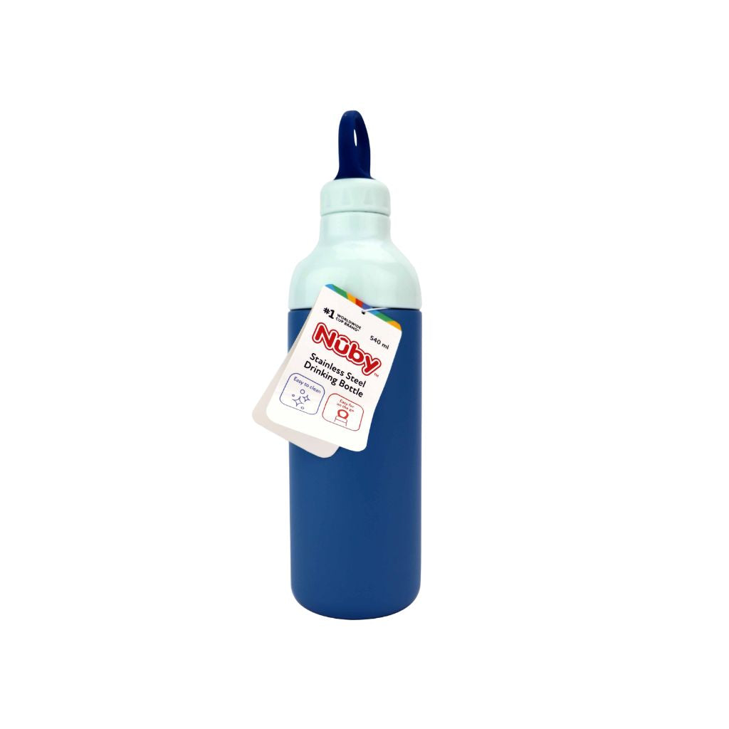 Nûby Drinkfles Roestvrij Staal Mystery Kleur / Design 600 ml - 1 Stuk
