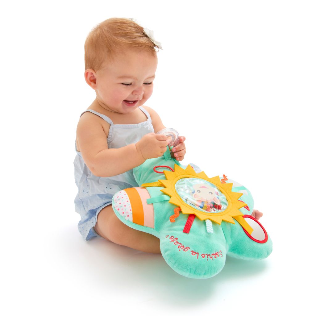 Sophie La Girafe Coussin d'activités Vert/Jaune