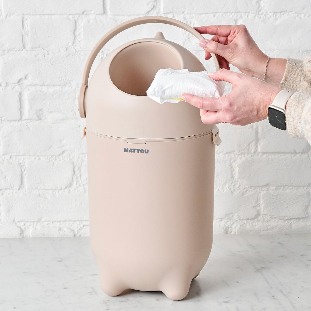 Nattou Poubelle à langes Dropy Beige