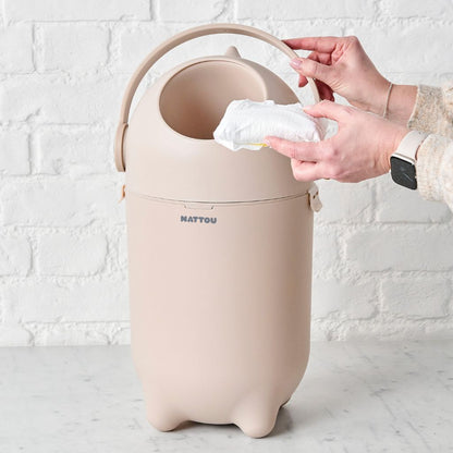 Nattou Poubelle à langes Dropy Beige