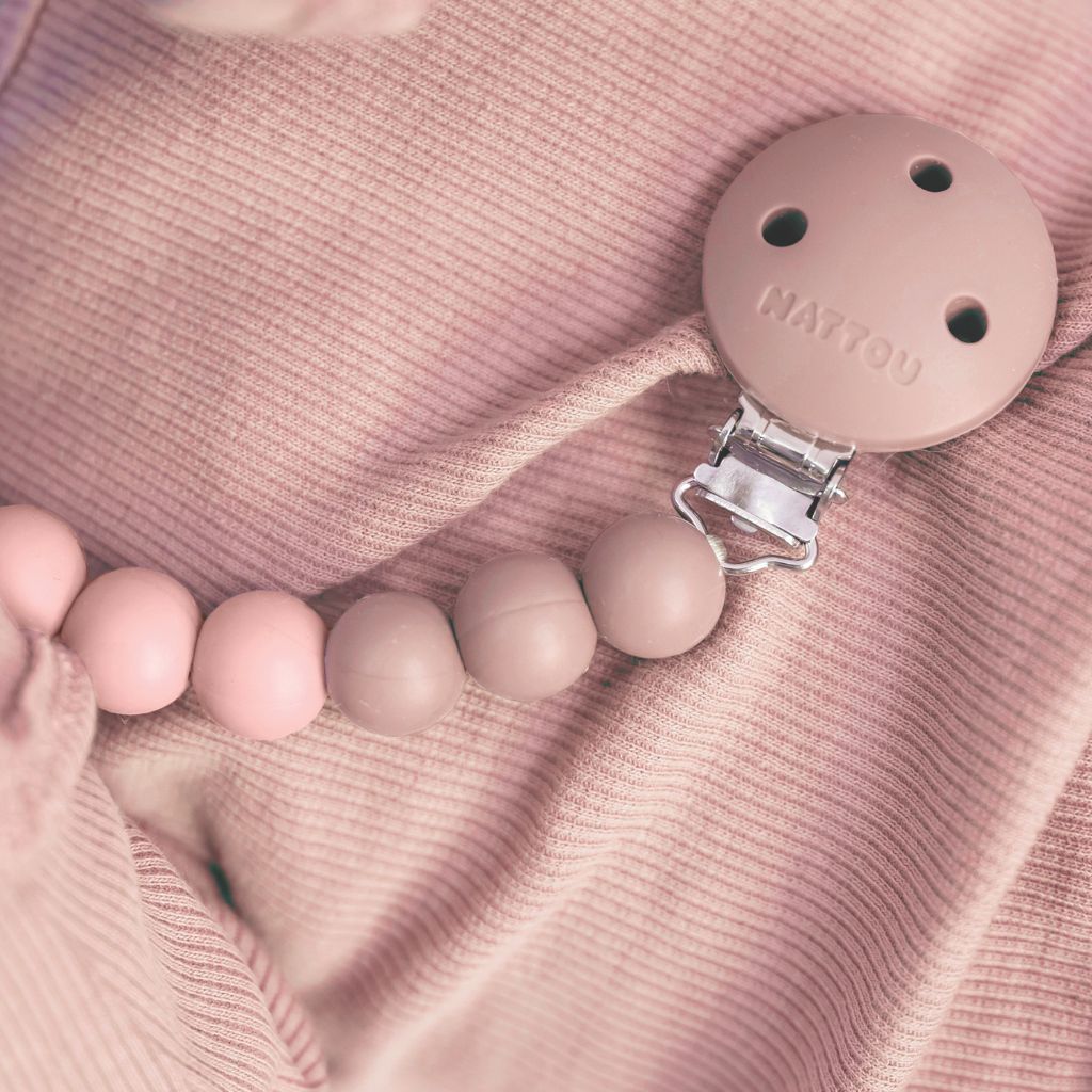 Nattou Attache-sucette  Dégradé Rose