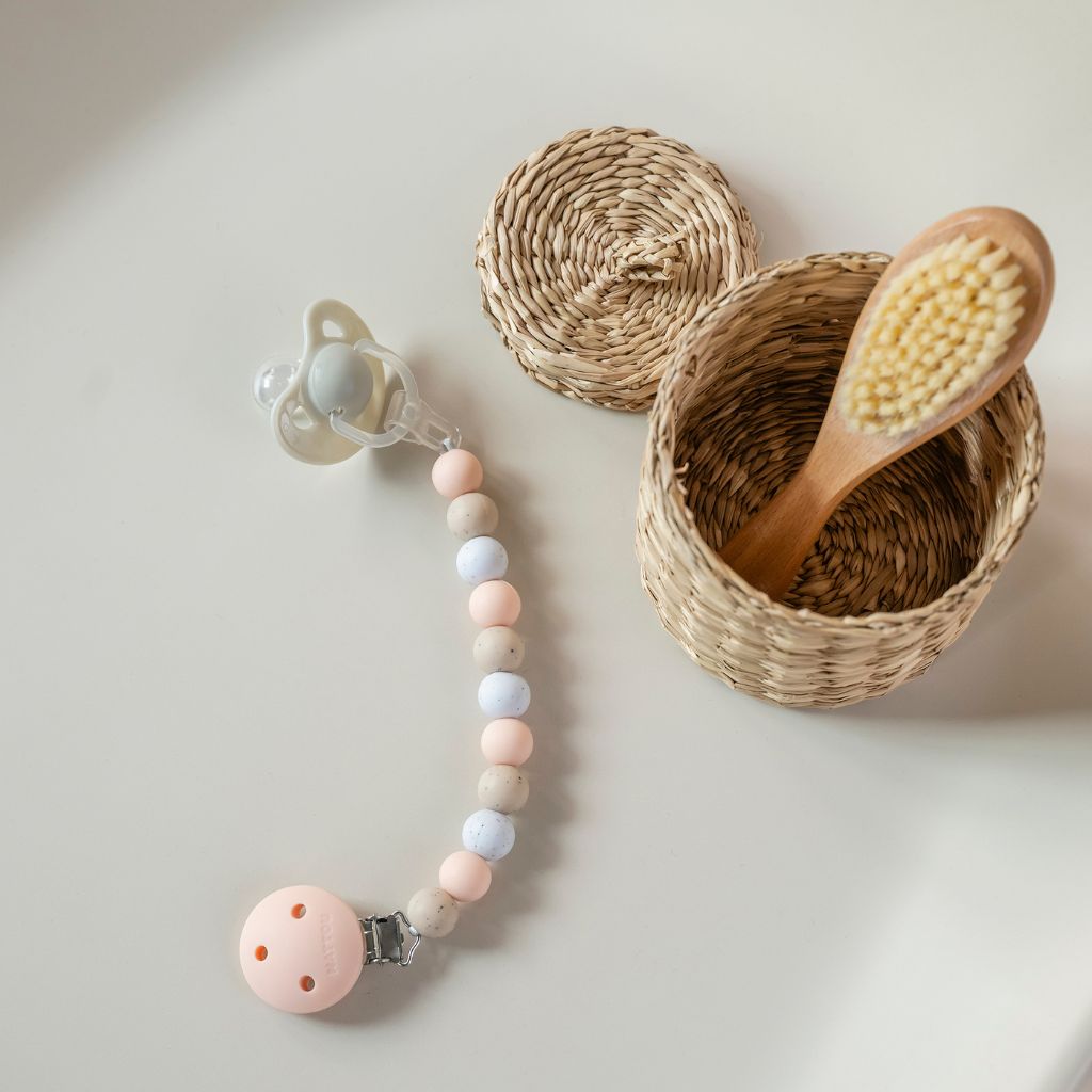 Nattou Attache-sucette Points Roses