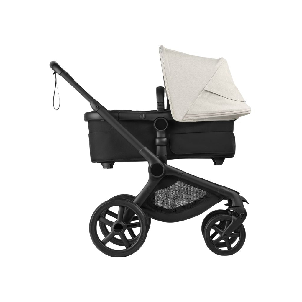 Bugaboo 2-en-1 Poussette  Fox 5 Renew Misty White + Nacelle Misty White (Châssis Black)