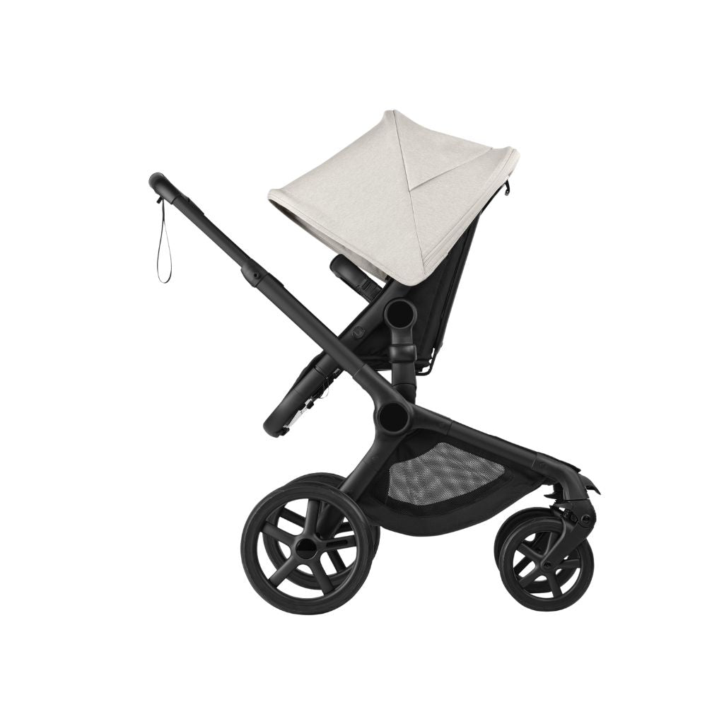 Bugaboo 2-en-1 Poussette  Fox 5 Renew Misty White + Nacelle Misty White (Châssis Black)