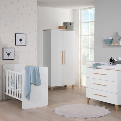 Transland Babybed / Peuterbed Vito Mira Meegroeibed B 70 x L 140 cm Chalk-White