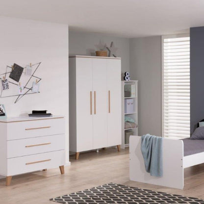 Transland Armoire à 3 Portes Vito Mira Chalk-White