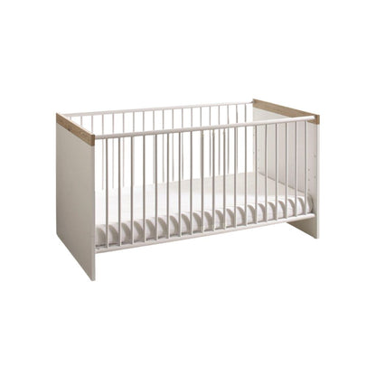 Transland Babybed / Peuterbed Hilja Eik Bordeaux Meegroeibed B 70 x L 140 cm Chalk-White