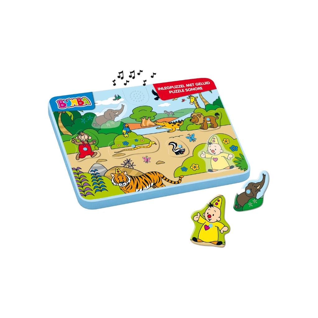 Studio 100 Bumba Houten Inlegpuzzel Met Geluid Multi