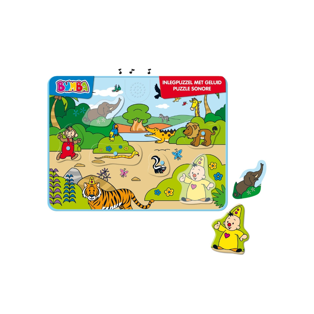 Studio 100 Bumba Houten Inlegpuzzel Met Geluid Multi