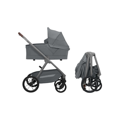 Maxi-Cosi 2-in-1 Poussette Oxford+ Moon Graphite + Nacelle Pliable Moon Graphite