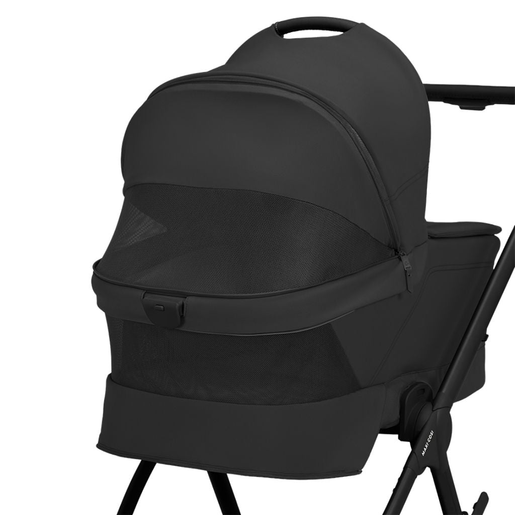 Maxi-Cosi 2-en-1 Poussette Oxford+ Onyx Black + Nacelle Pliable Onyx Black