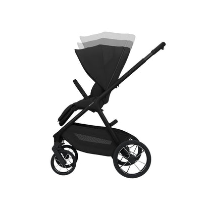 Maxi-Cosi 2-en-1 Poussette Oxford+ Onyx Black + Nacelle Pliable Onyx Black