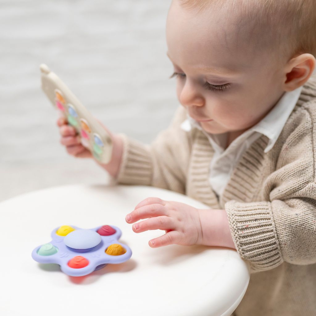 Nattou Activiteitenspeeltje Pop-It Spinner Bloem Multi