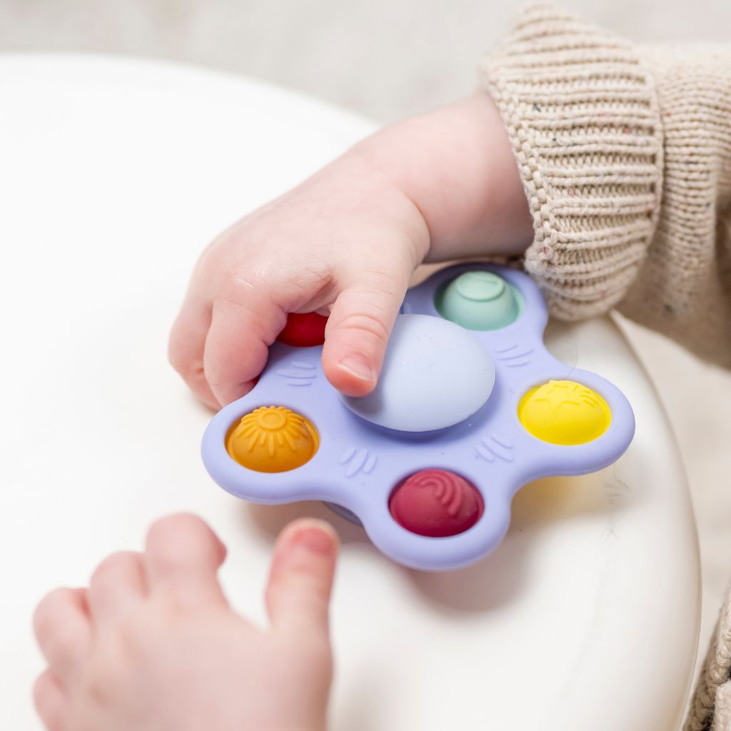 Nattou Activiteitenspeeltje Pop-It Spinner Bloem Multi