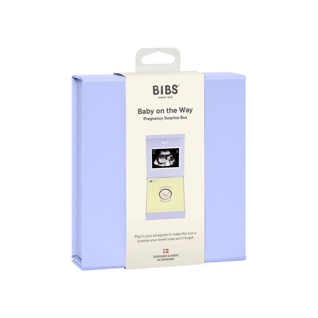 Bibs Giftset Baby On The Way Paars