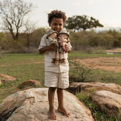 Little Dutch Knuffelpop Safari Friends Ranger Rosa
