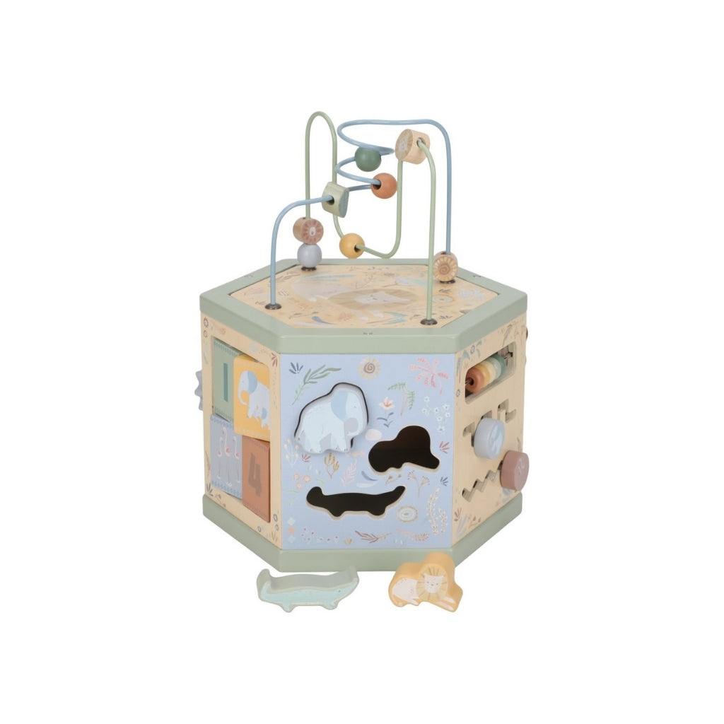Little Dutch Cube d'activités Safari Friends Multi