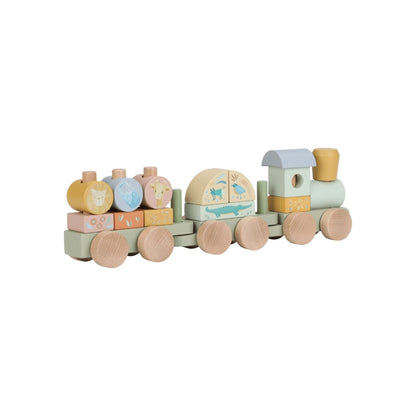 Little Dutch Train De Blocs Safari Friends Multi