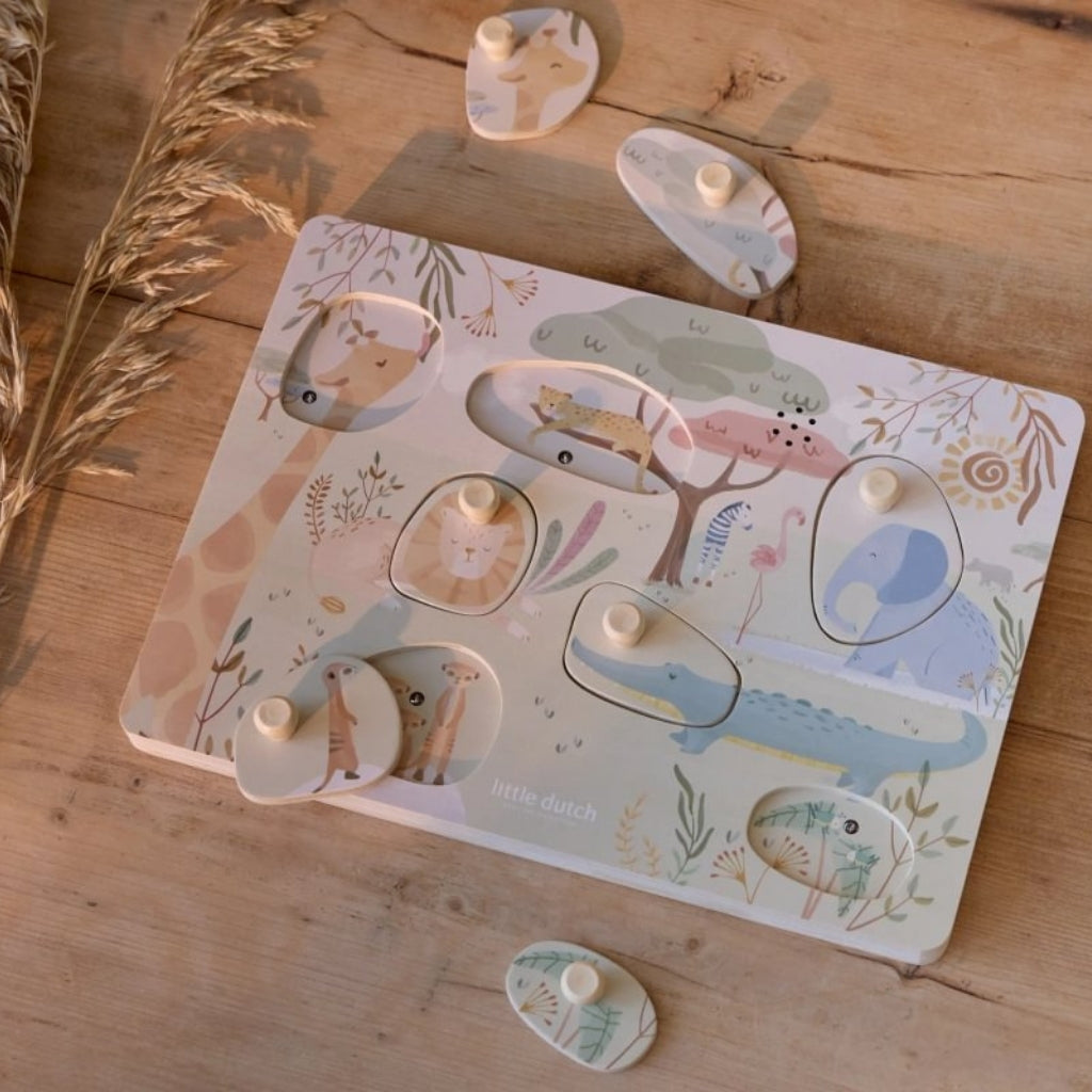 Little Dutch Puzzle Sonore Safari Friends Multi