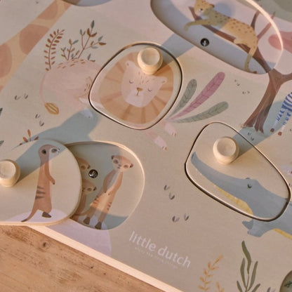 Little Dutch Puzzle Sonore Safari Friends Multi