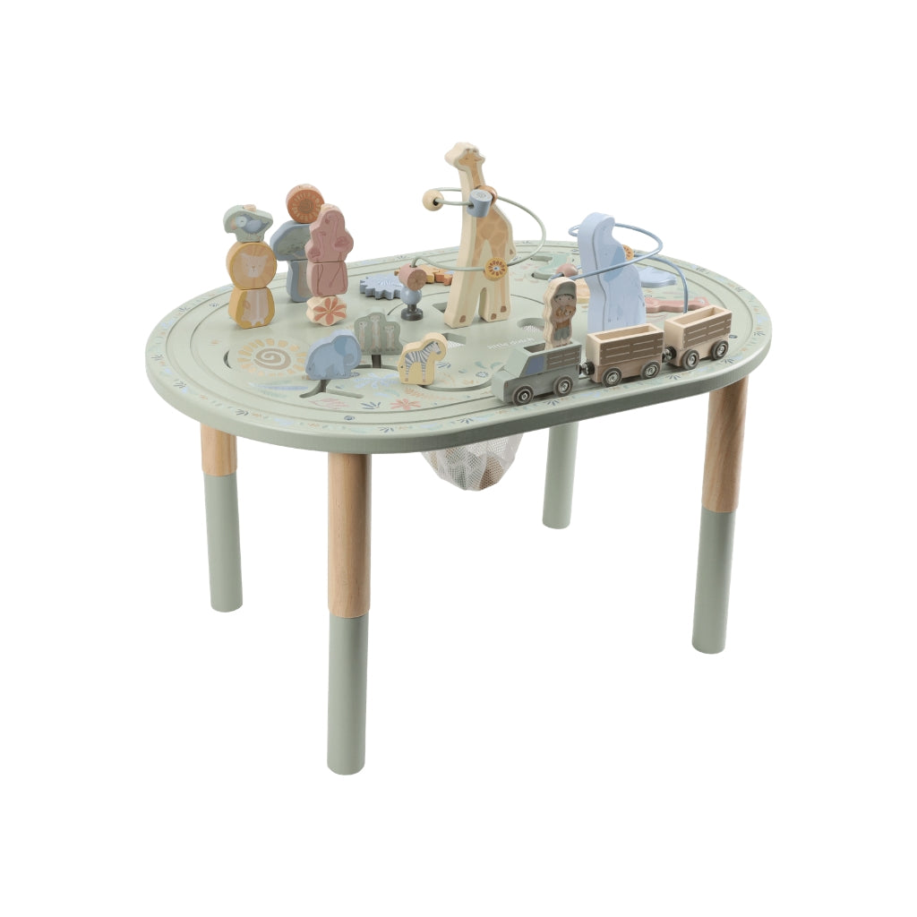 Little Dutch Table d'activités XL Safari Friends Vert 