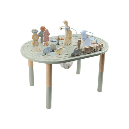 Little Dutch Table d'activités XL Safari Friends Vert 